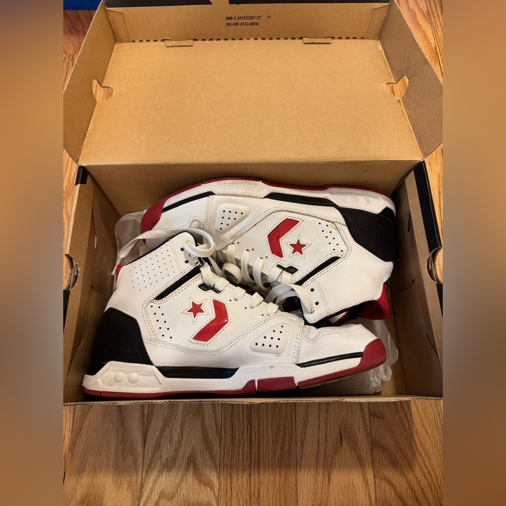 Converse White and Red Sneakers